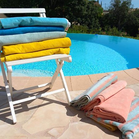 4-Star Private Villa With Heated Pool And Panoramic Sea View At Gulf De Saint Tropez Кавалере-сюр-Мер Екстериор снимка
