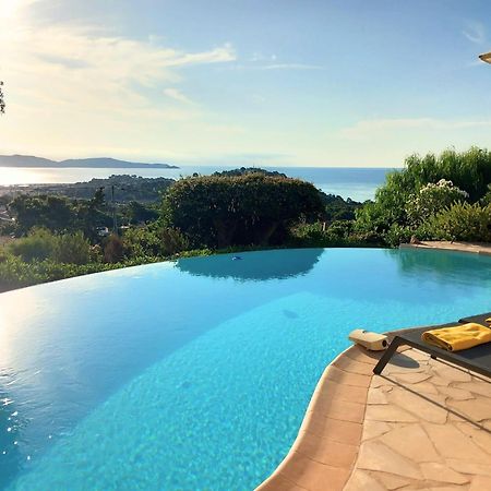 4-Star Private Villa With Heated Pool And Panoramic Sea View At Gulf De Saint Tropez Кавалере-сюр-Мер Екстериор снимка