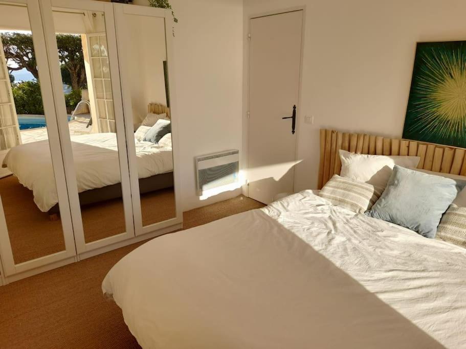 4-Star Private Villa With Heated Pool And Panoramic Sea View At Gulf De Saint Tropez Кавалере-сюр-Мер Екстериор снимка