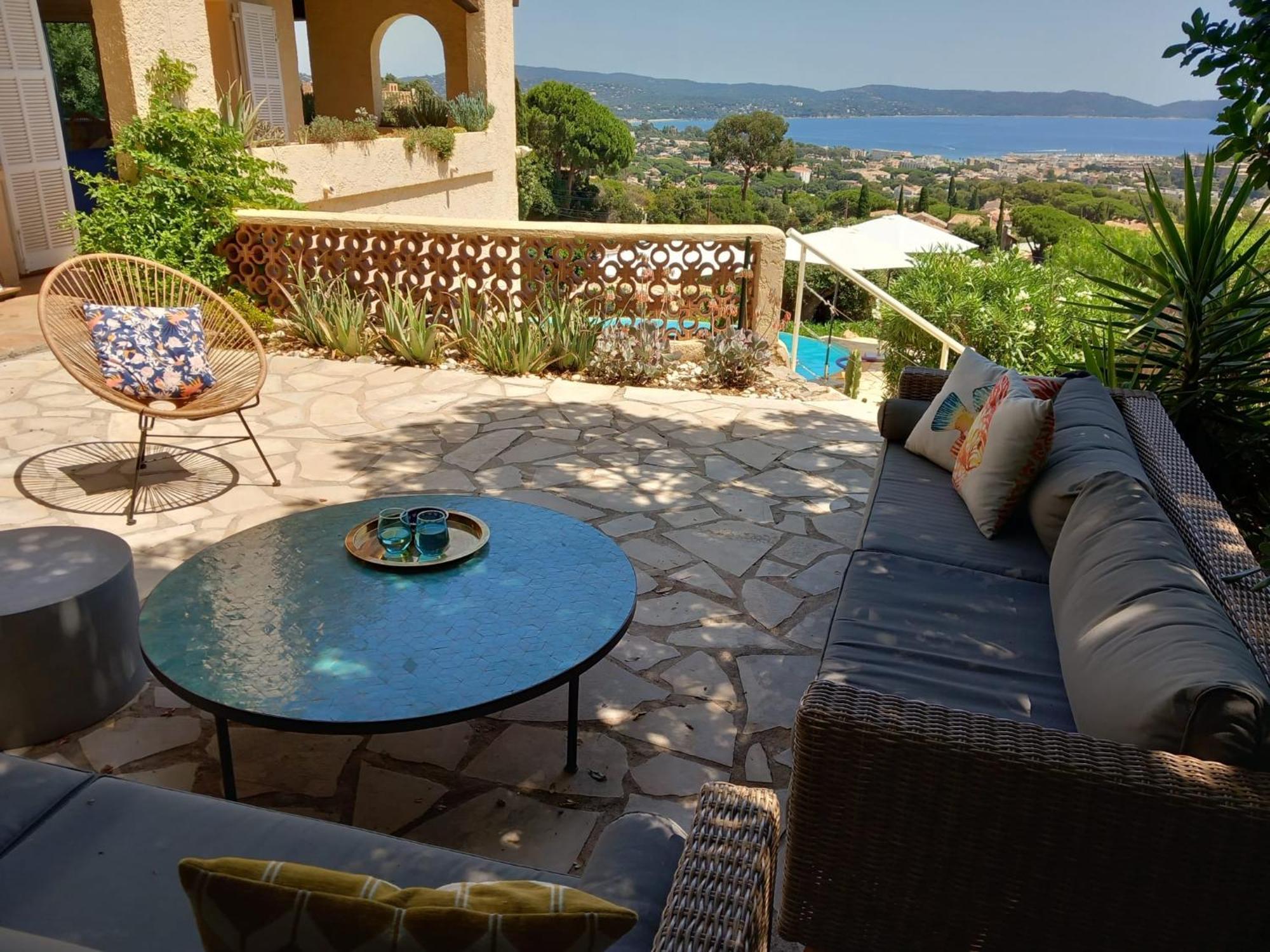 4-Star Private Villa With Heated Pool And Panoramic Sea View At Gulf De Saint Tropez Кавалере-сюр-Мер Екстериор снимка