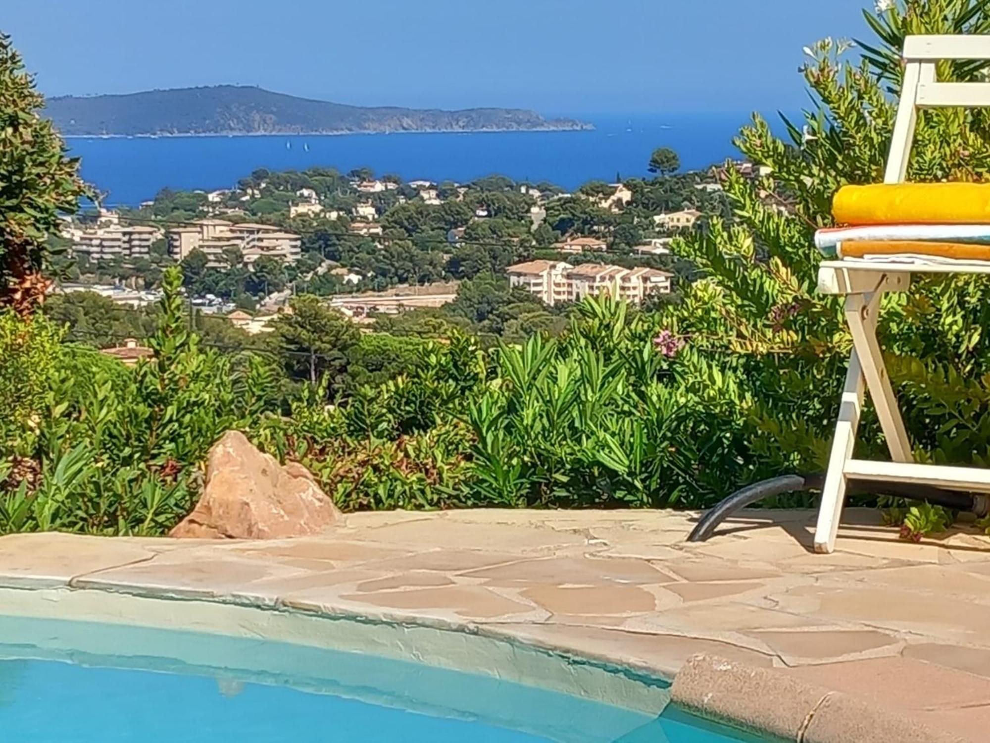 4-Star Private Villa With Heated Pool And Panoramic Sea View At Gulf De Saint Tropez Кавалере-сюр-Мер Екстериор снимка